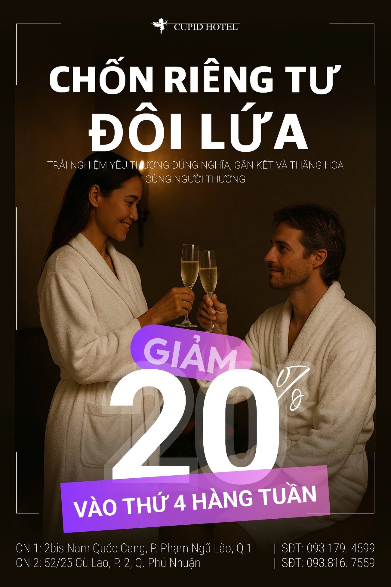 ƯU ĐÃI THỨ 4 HẰNG TUẦN – GIẢM NGAY 20% TẤT CẢ CÁC HẠNG PHÒNG!